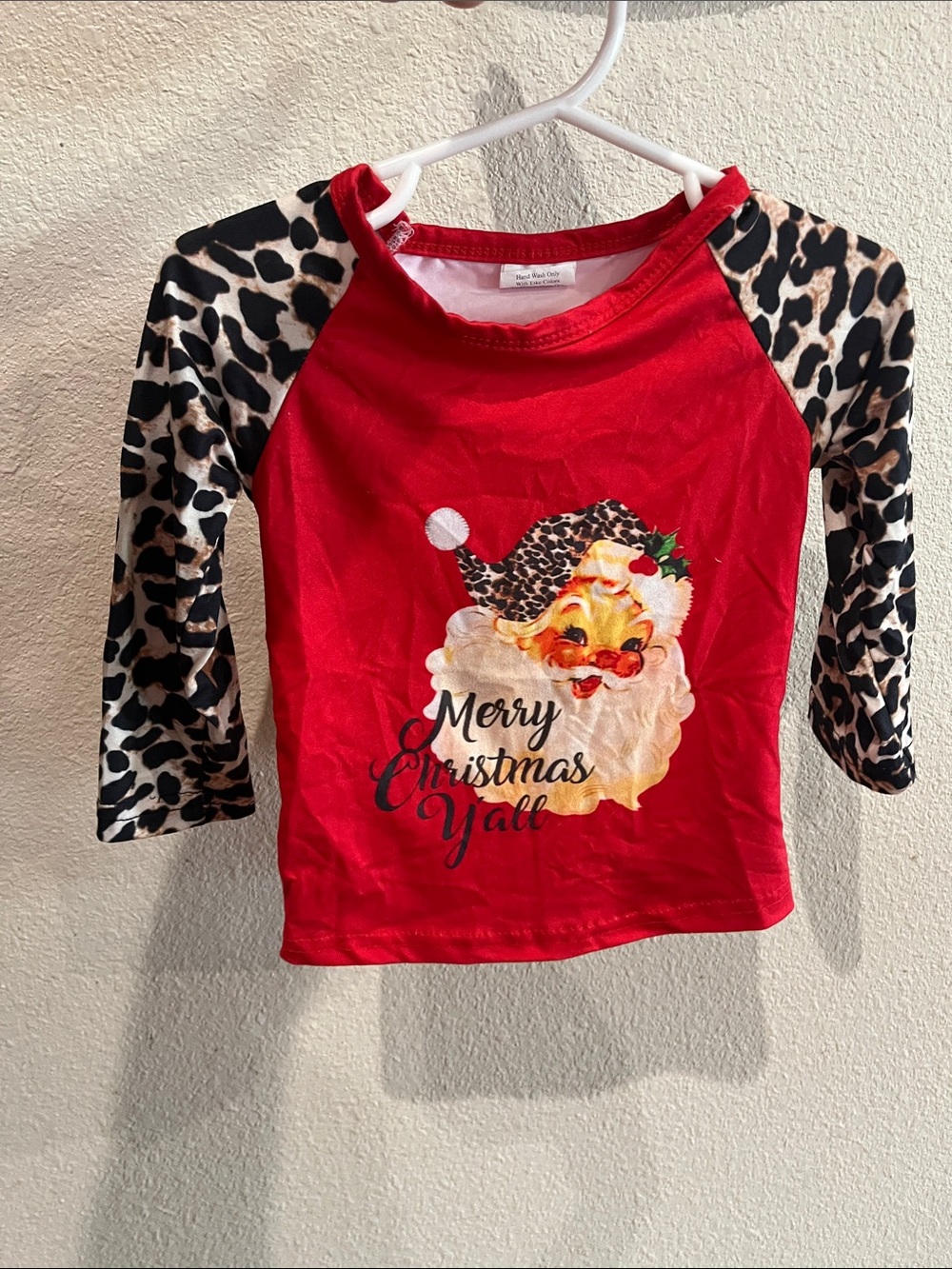 Leopard Santa long sleeve 3XS